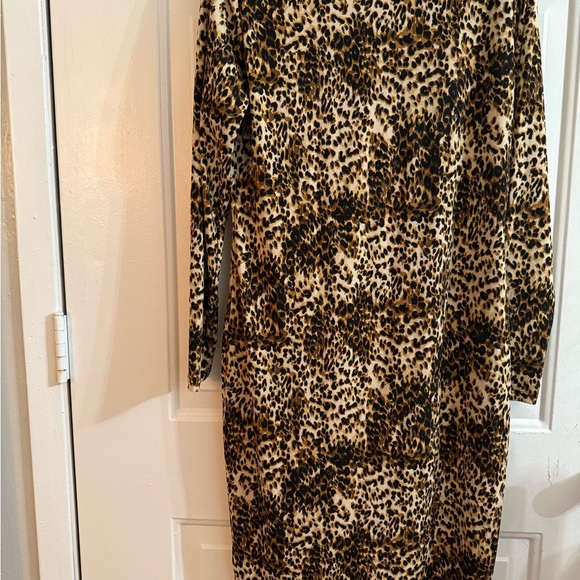 LuLaRoe Animal Print Long Sleeve Dress - Picture 8 of 9